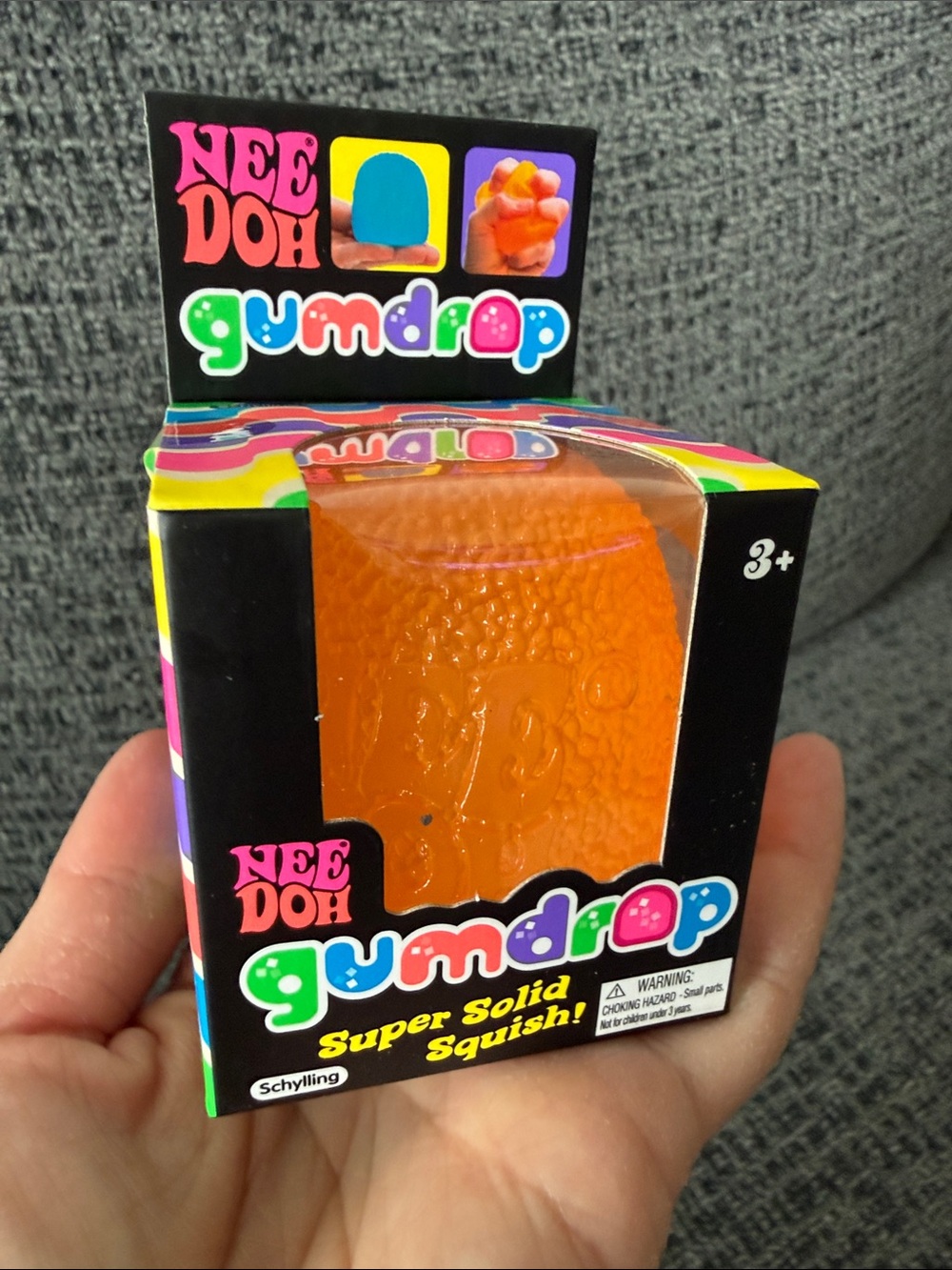 BNIB NeeDoh Gumdrop, Orange